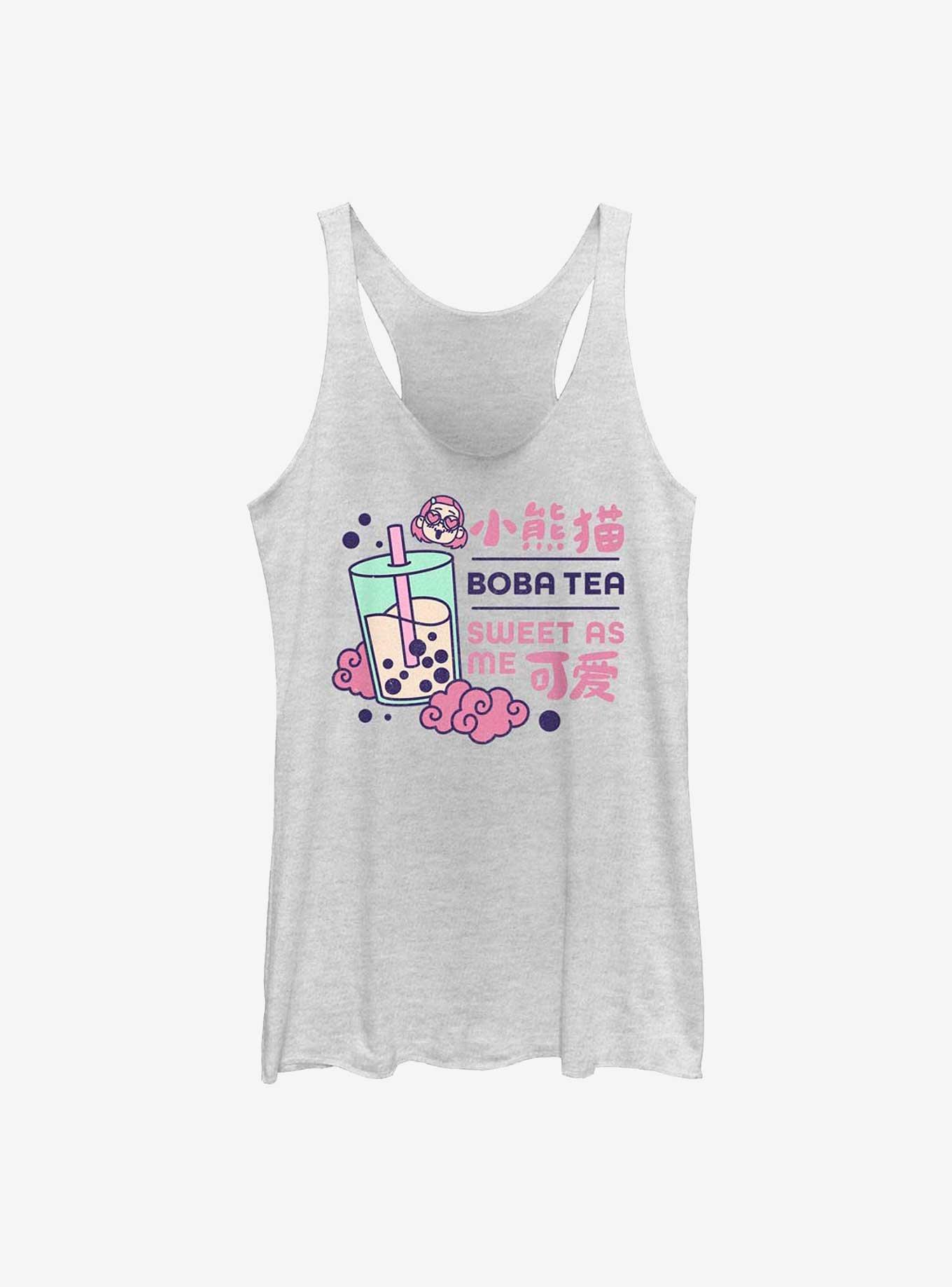 Disney Pixar Turning Red Turning Boba Girls Tank, WHITE HTR, hi-res