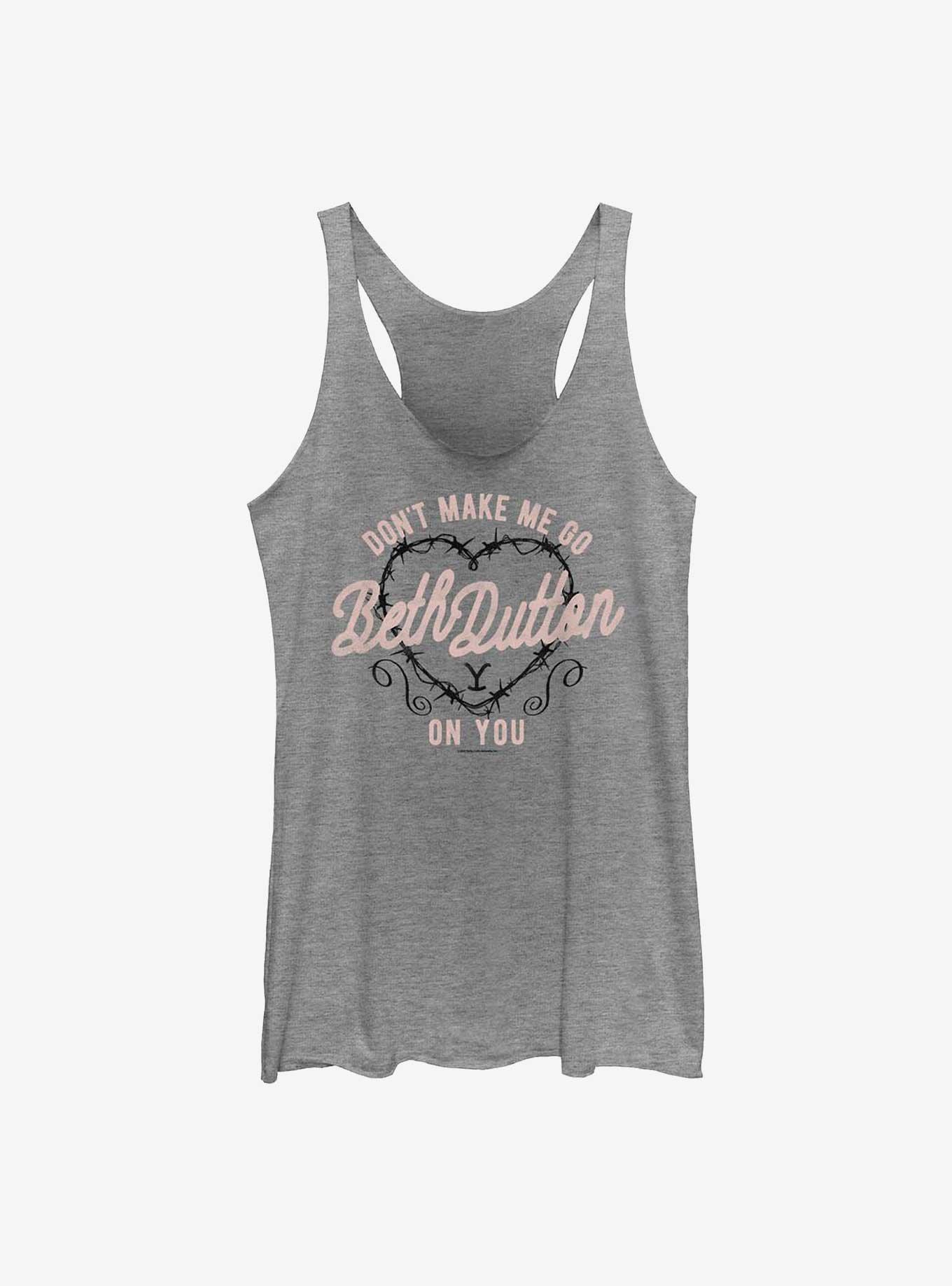 Yellowstone Go Beth Girls Tank, GRAY HTR, hi-res