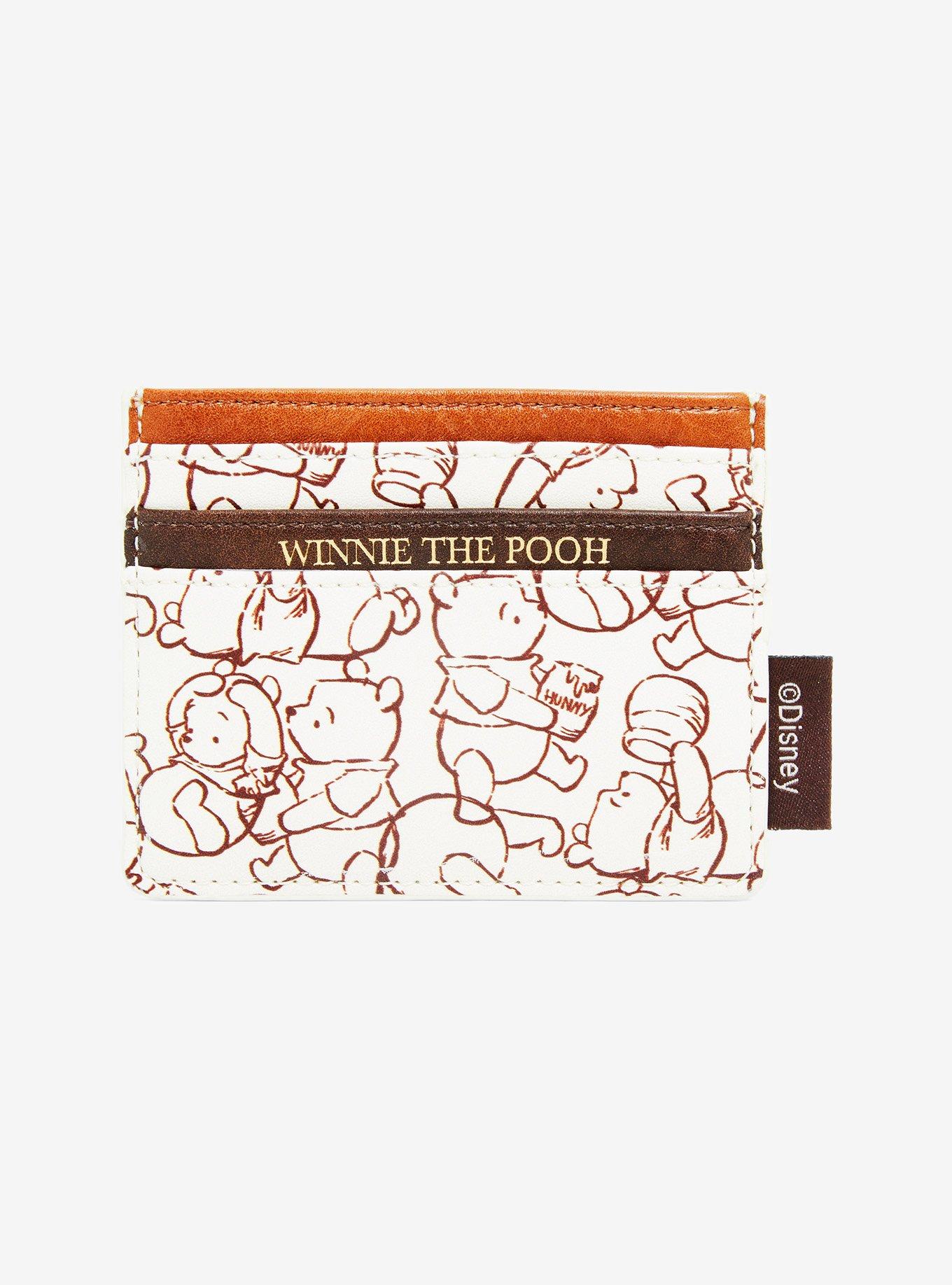 Loungefly Disney Winnie the Pooh Sketch Pooh Bear Allover Print Cardholder  - BoxLunch Exclusive