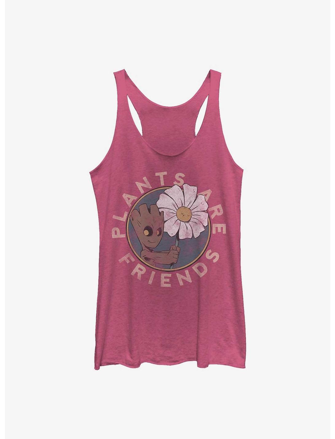Marvel Guardians of the Galaxy Groot Plants Are Friends Womens Tank Top, PINK HTR, hi-res
