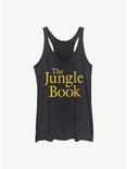 Disney The Jungle Book Title Logo Womens Tank Top, BLK HTR, hi-res