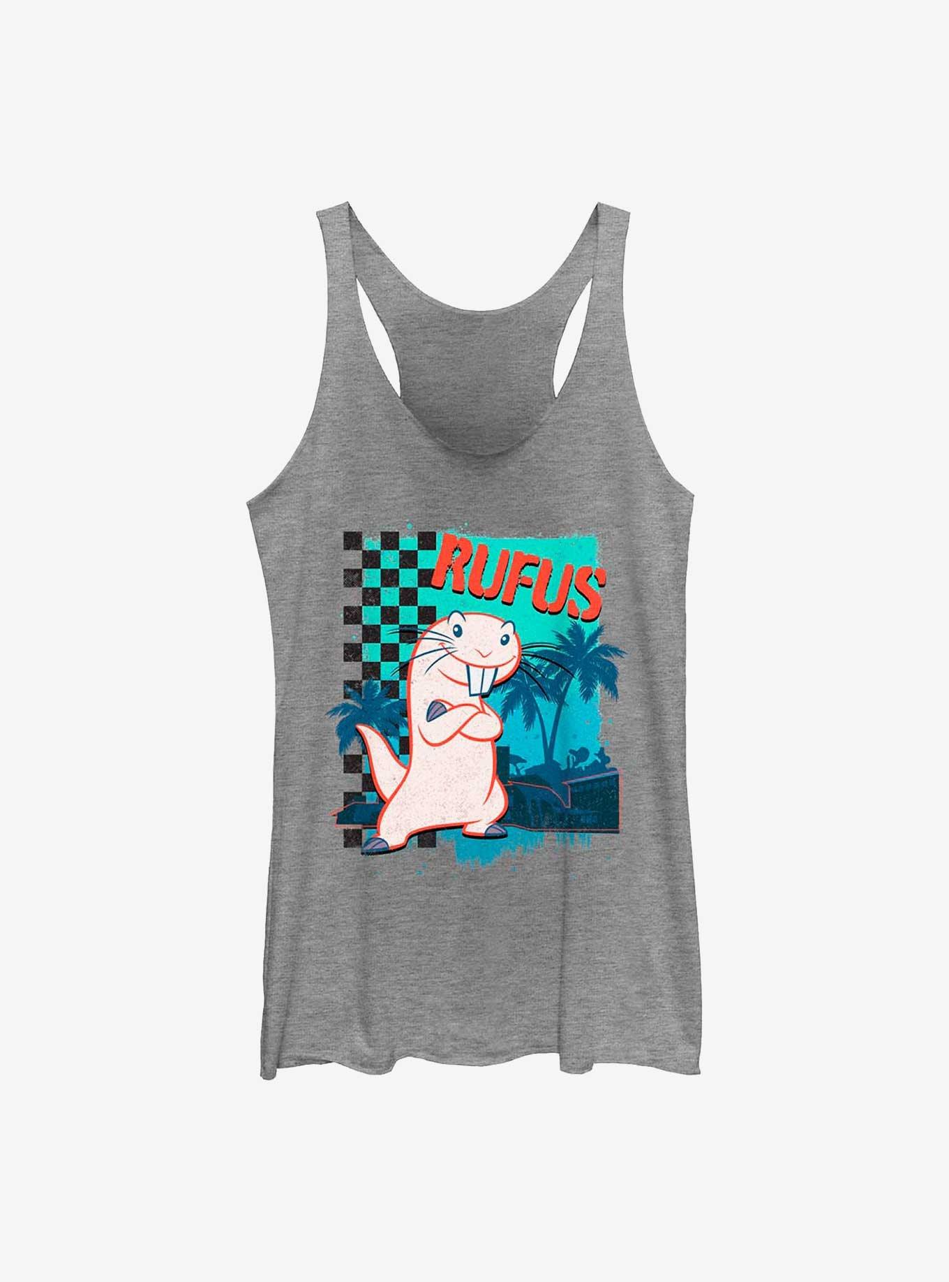 Disney Kim Possible Rufus Vintage Skater Womens Tank Top, GRAY HTR, hi-res