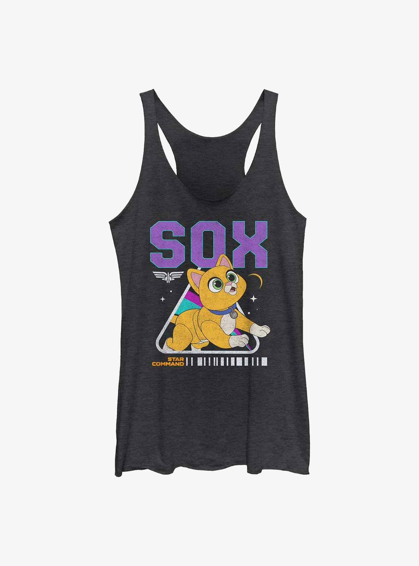 Disney Pixar Lightyear Sox Womens Tank Top, BLK HTR, hi-res