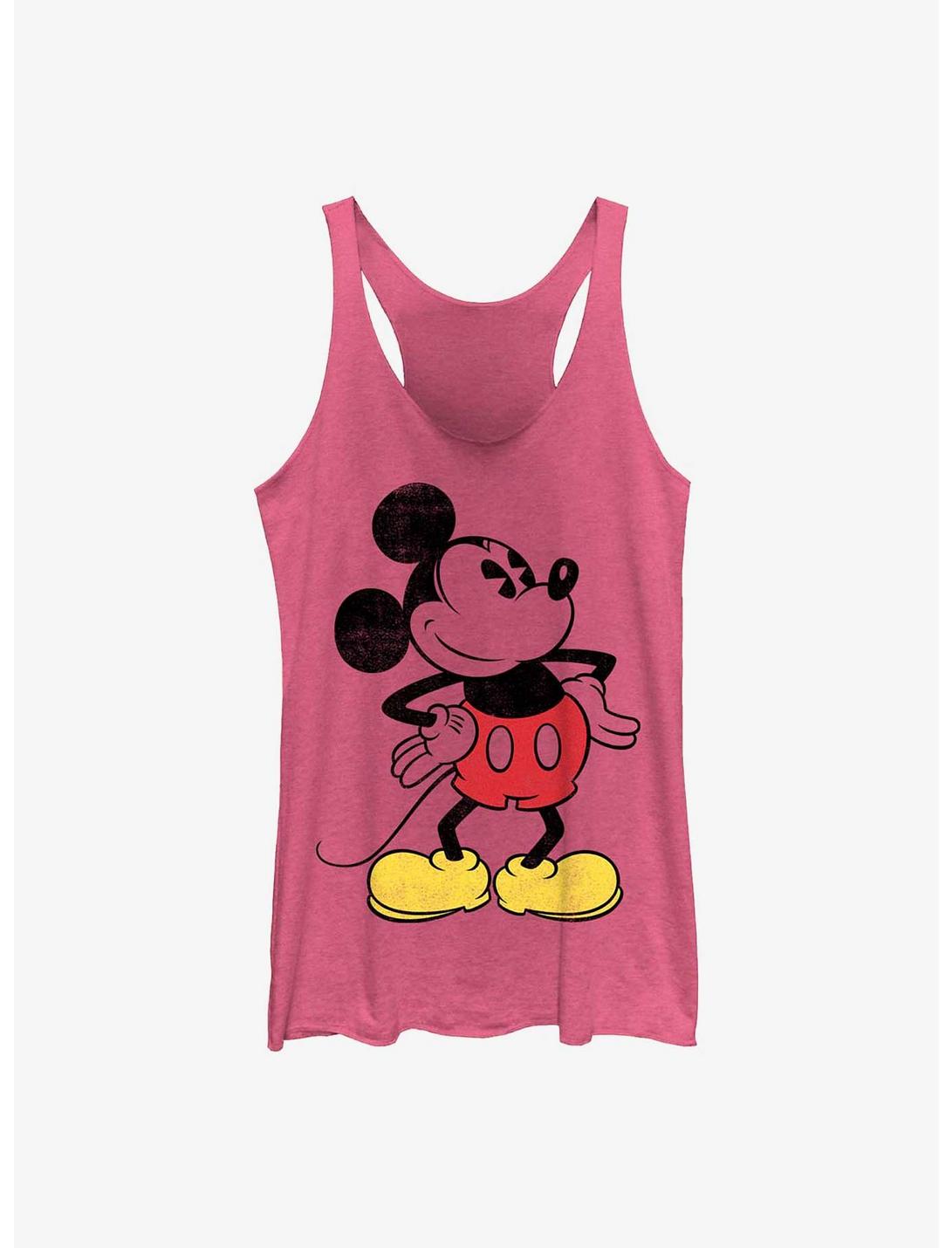 Disney Mickey Mouse Classic Vintage Mickey Womens Tank Top, PINK HTR, hi-res