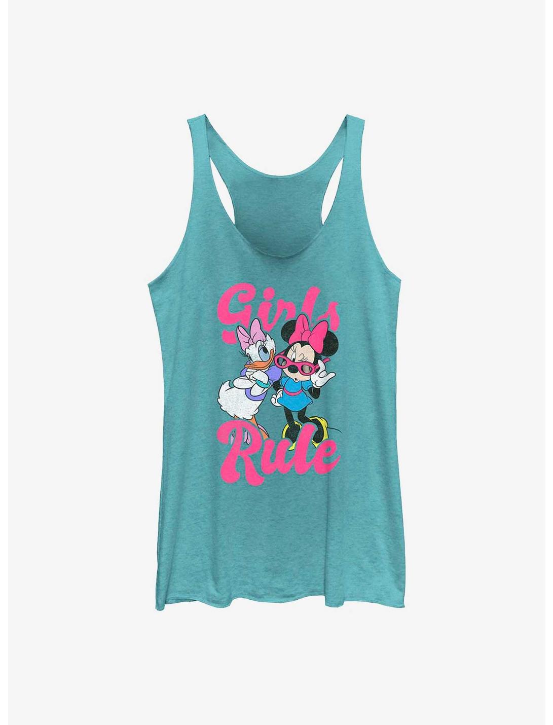 Disney Mickey Mouse Daisy and Minnie Girls Rule Womens Tank Top, TAHI BLUE, hi-res