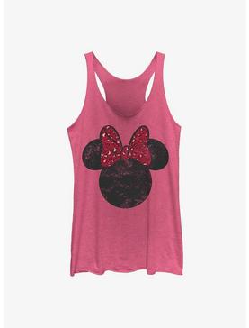 Disney Minnie Mouse Leopard Bow Ears Womens Tank Top, , hi-res
