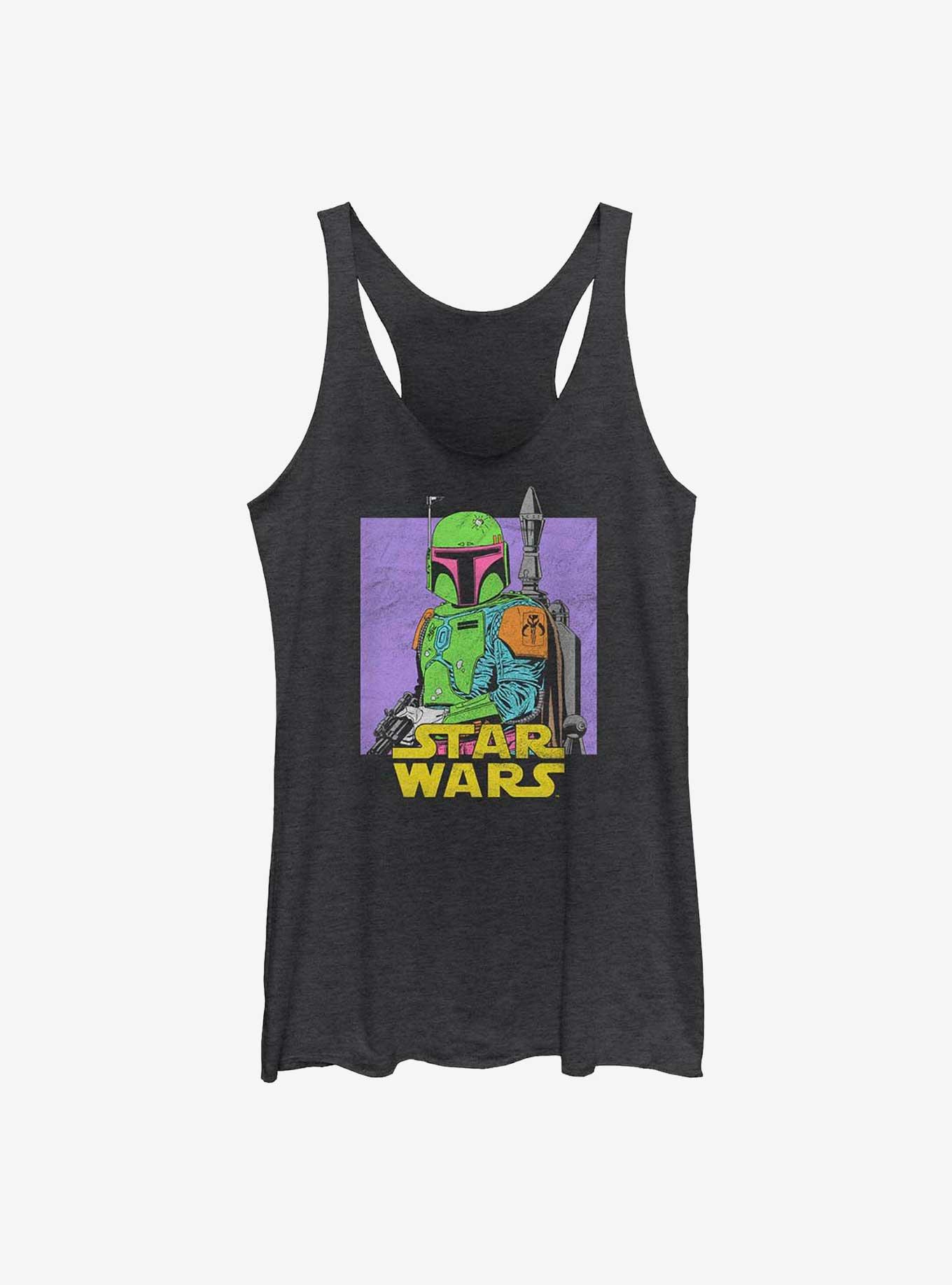 Star Wars Neon Boba Womens Tank Top