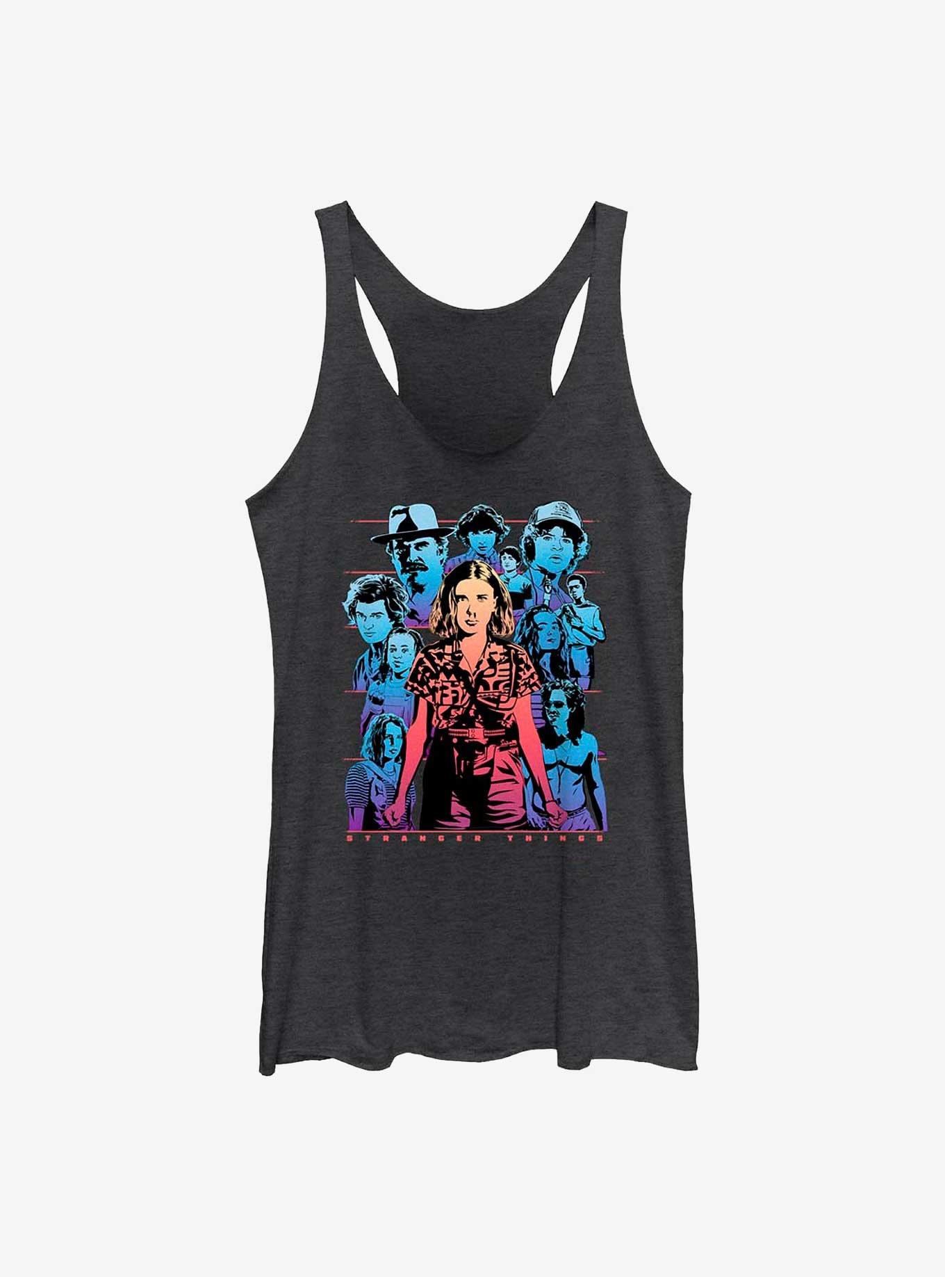 Stranger Things Populous Gaze Womens Tank Top, BLK HTR, hi-res