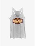Yellowstone Dutton Ranch Distressed Sign Womens Tank Top, WHITE HTR, hi-res