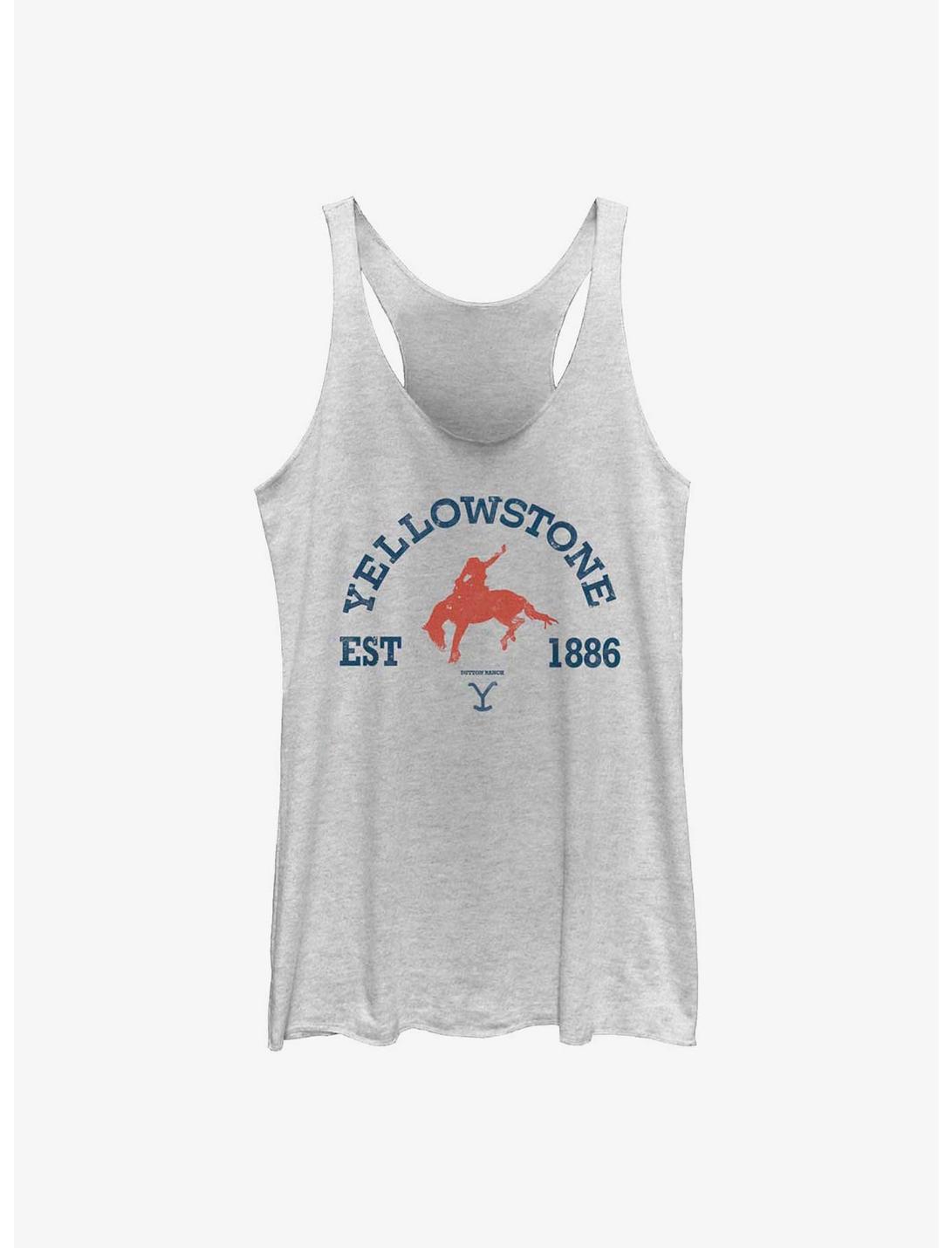 Yellowstone Stay Wild Womens Tank Top, WHITE HTR, hi-res