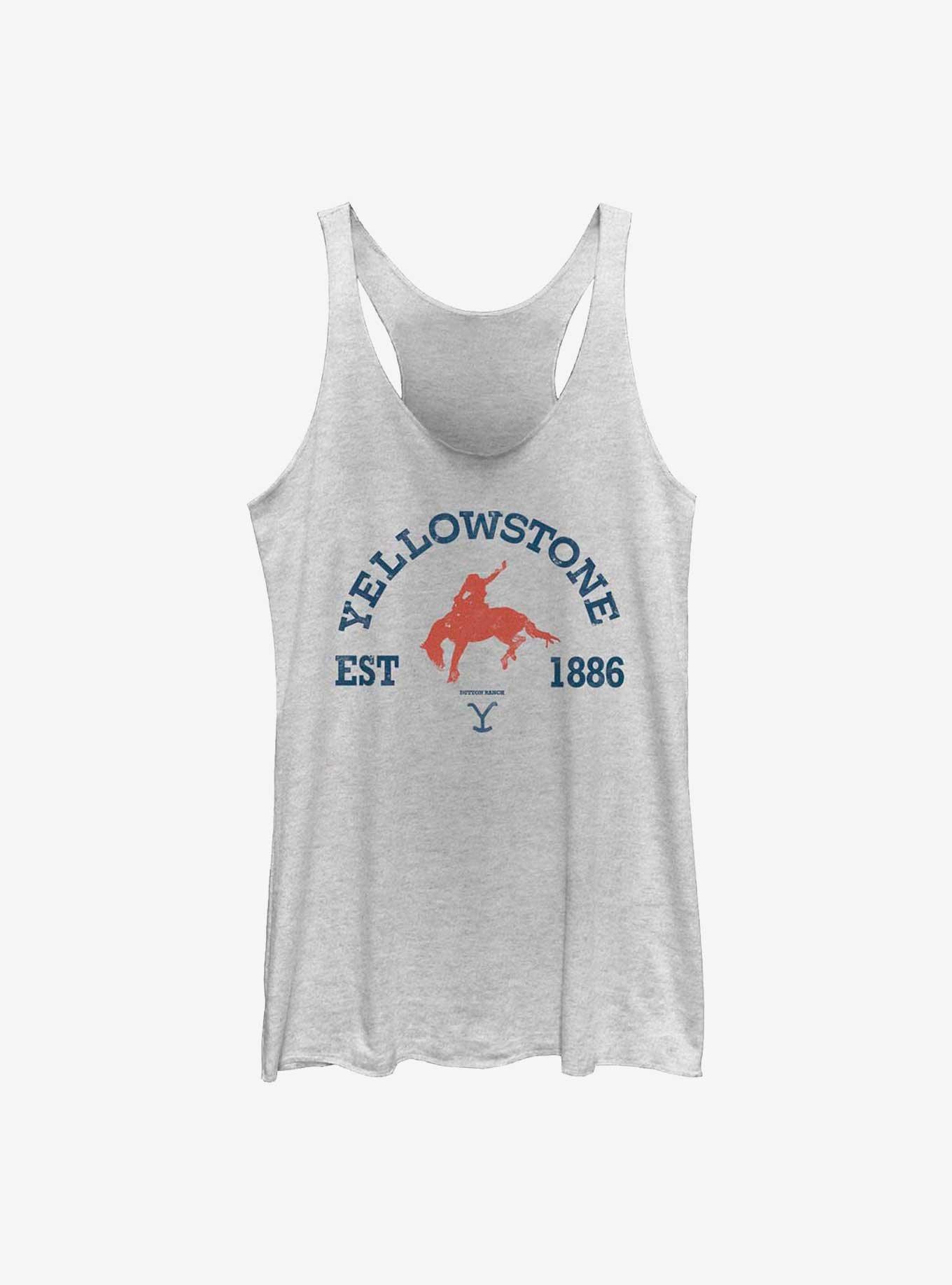 Yellowstone Stay Wild Womens Tank Top, WHITE HTR, hi-res