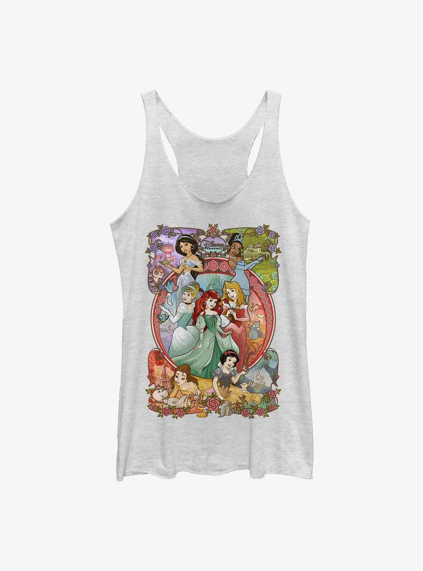 Disney Princesses Princess Power Womens Tank Top, WHITE HTR, hi-res