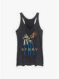 Disney Pixar Toy Story Classic Toys Buzz and Woody Womens Tank Top, BLK HTR, hi-res