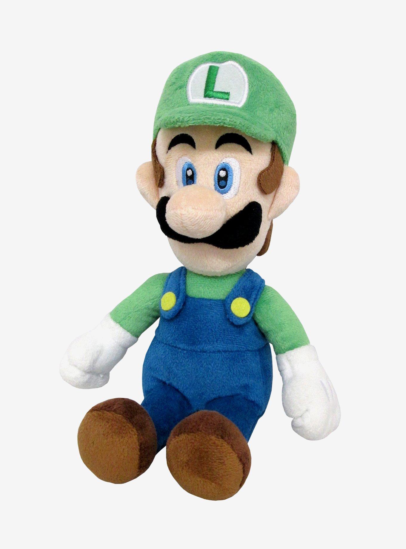 Nintendo Super Mario Bros. Luigi Sitting 8 Inch Plush, , hi-res