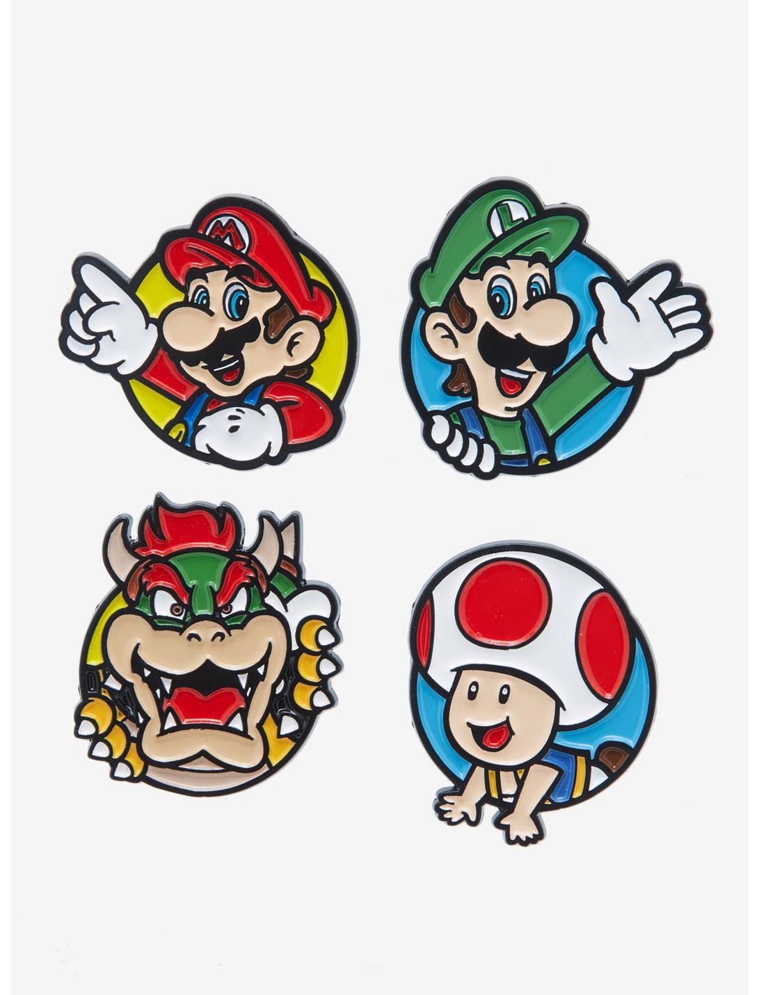 Nintendo Super Mario Bros. Characters Enamel Pin Set | BoxLunch