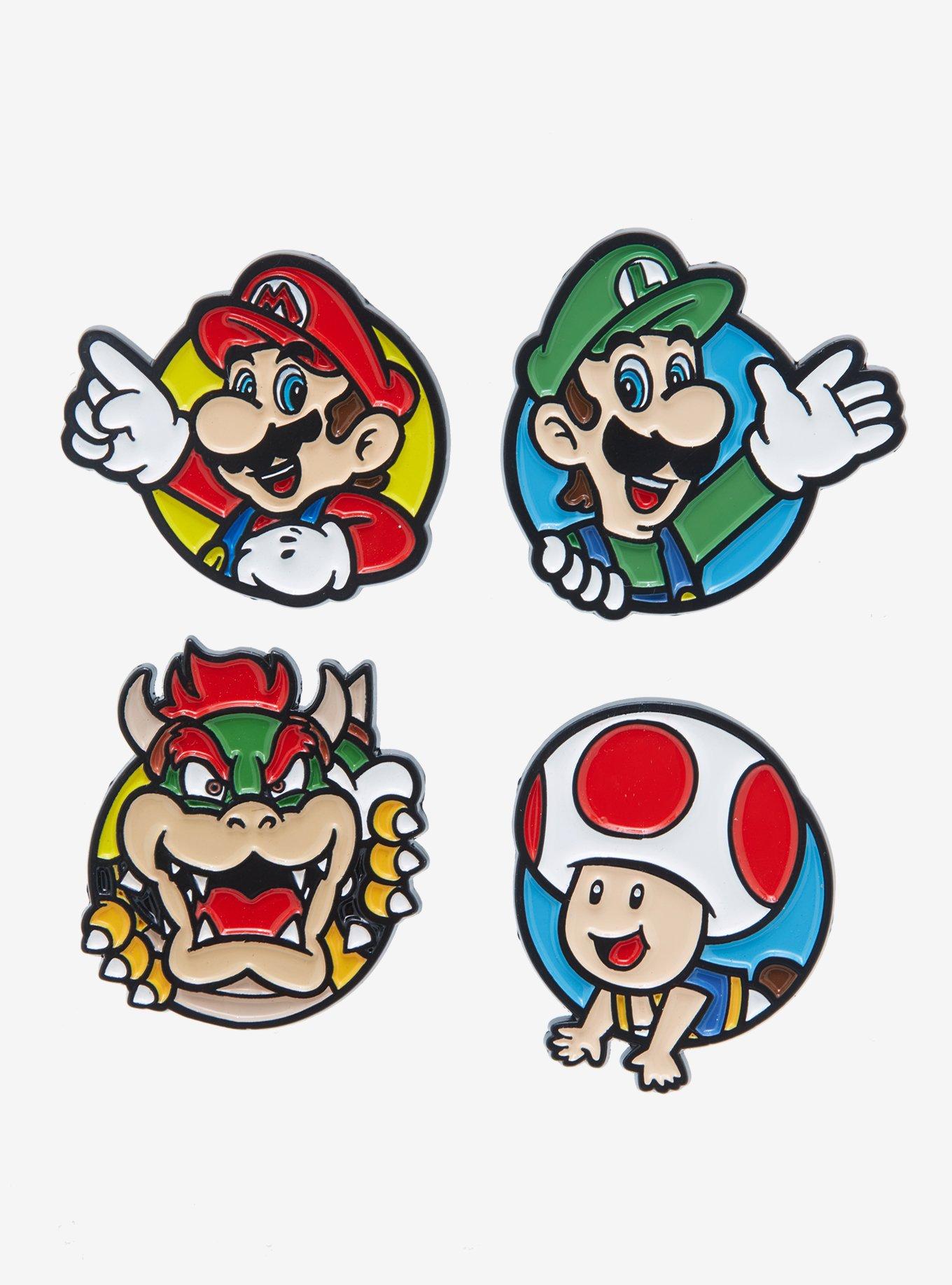 Nintendo Super Mario Bros. Characters Enamel Pin Set , , hi-res