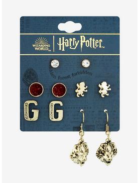 Harry Potter Gryffindor Earring Set - BoxLunch Exclusive, , hi-res