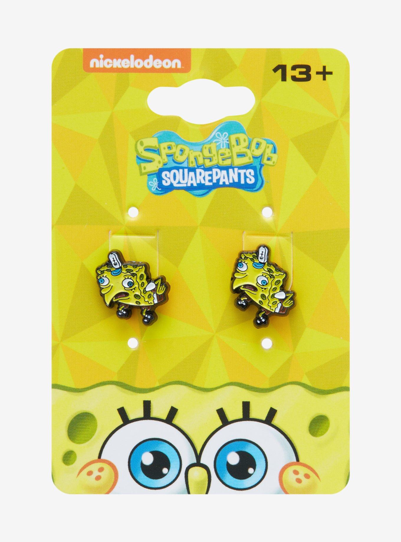 SpongeBob SquarePants Mocking SpongeBob Earrings - BoxLunch Exclusive, , hi-res