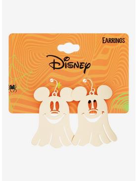 Disney Mickey Mouse Metal Ghost Earrings - BoxLunch Exclusive, , hi-res