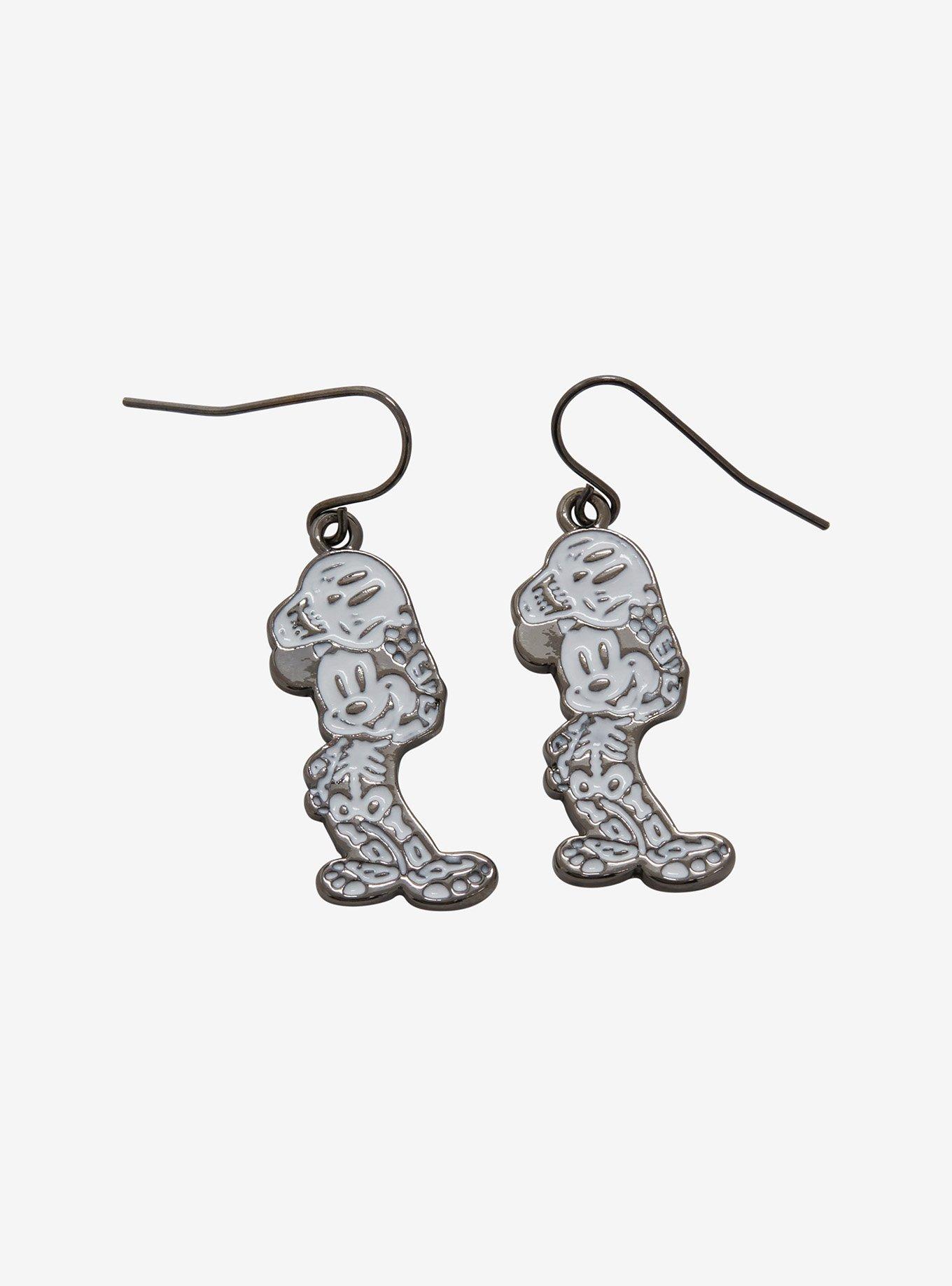 Disney 100 Mickey Mouse Skeleton Costume Earrings - BoxLunch Exclusive, , hi-res