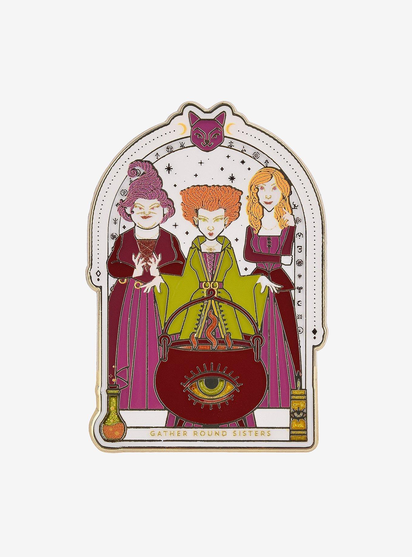 Disney Hocus Pocus Sanderson Sisters Frame Enamel Pin - BoxLunch Exclusive, , hi-res