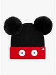 Disney Mickey Mouse Pom Pom Youth Beanie - BoxLunch Exclusive, , hi-res