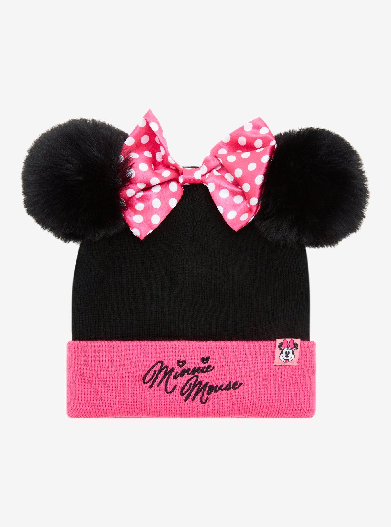 Disney Minnie Mouse Pom Pom Youth Beanie BoxLunch Exclusive