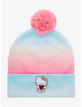 Sanrio Hello Kitty Ombre Pom-Pom Youth Beanie - BoxLunch Exclusive, , hi-res