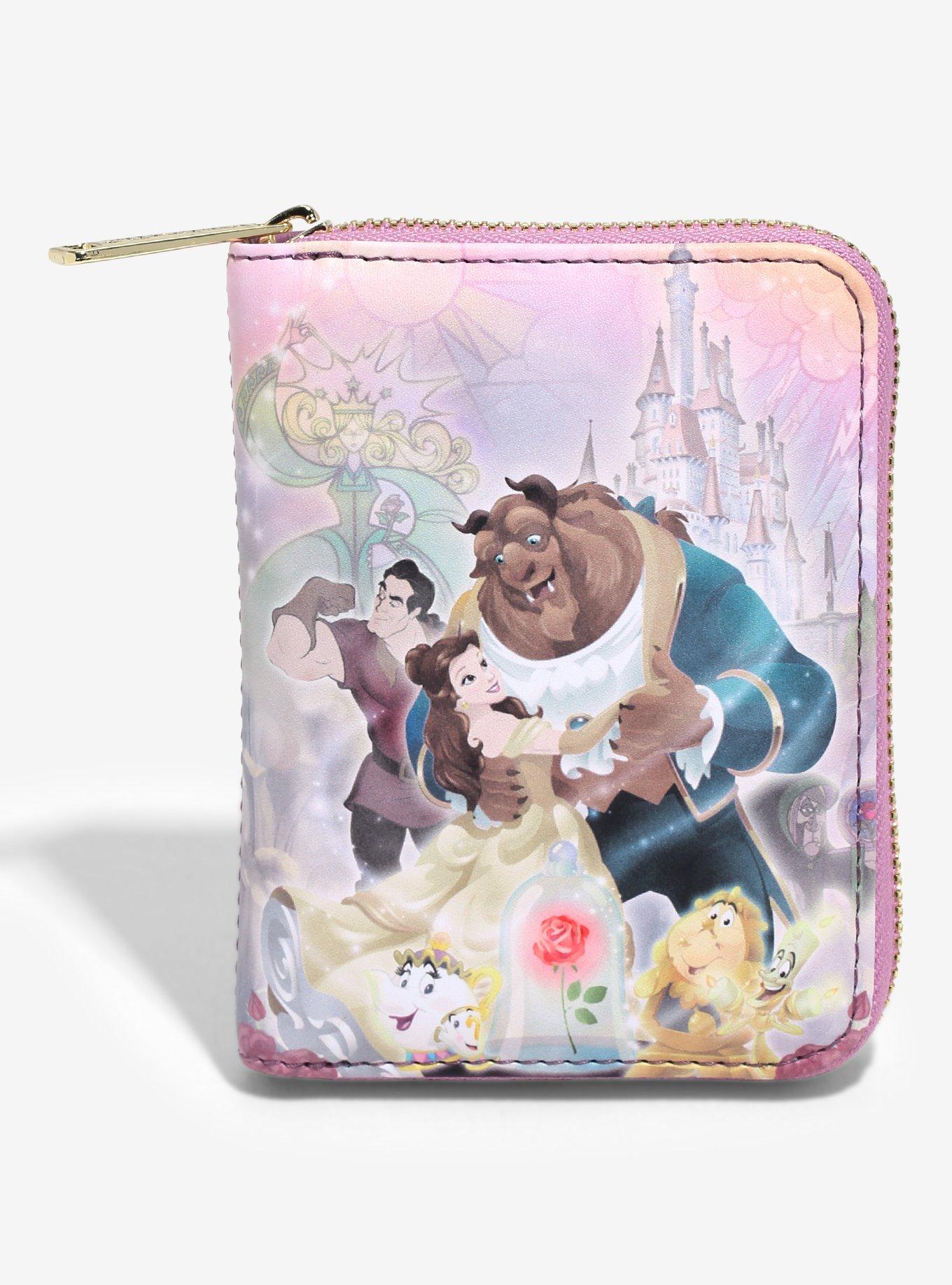 Loungefly Disney Beauty and the Beast Portrait Small Zip Wallet - BoxLunch Exclusive