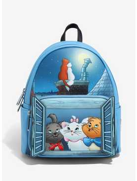 Loungefly Disney The Aristocats Window Portrait Glow-in-the-Dark Mini Backpack - BoxLunch Exclusive, , hi-res