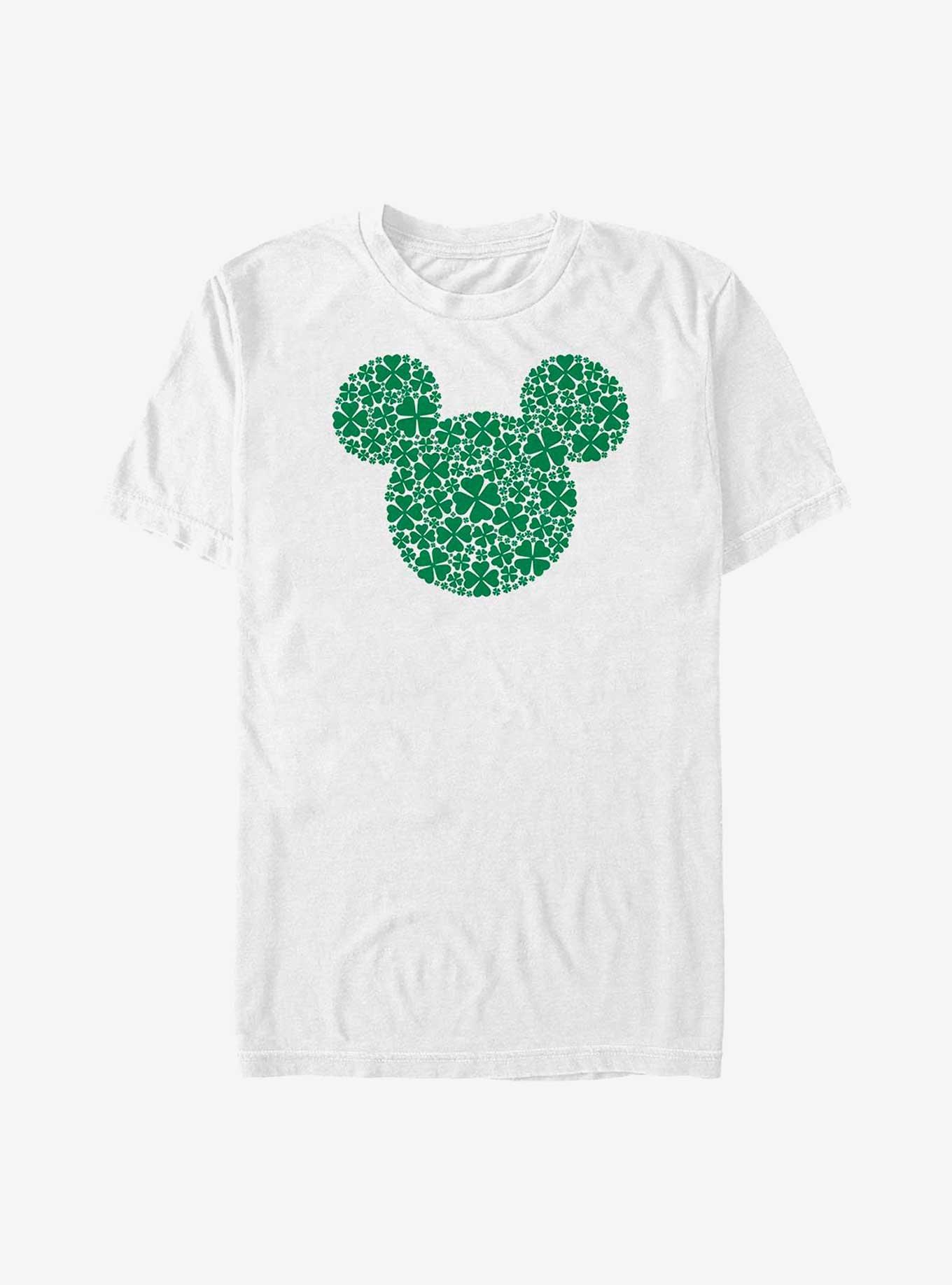 Disney Mickey Mouse Clover Fill Ears Big & Tall T-Shirt, WHITE, hi-res