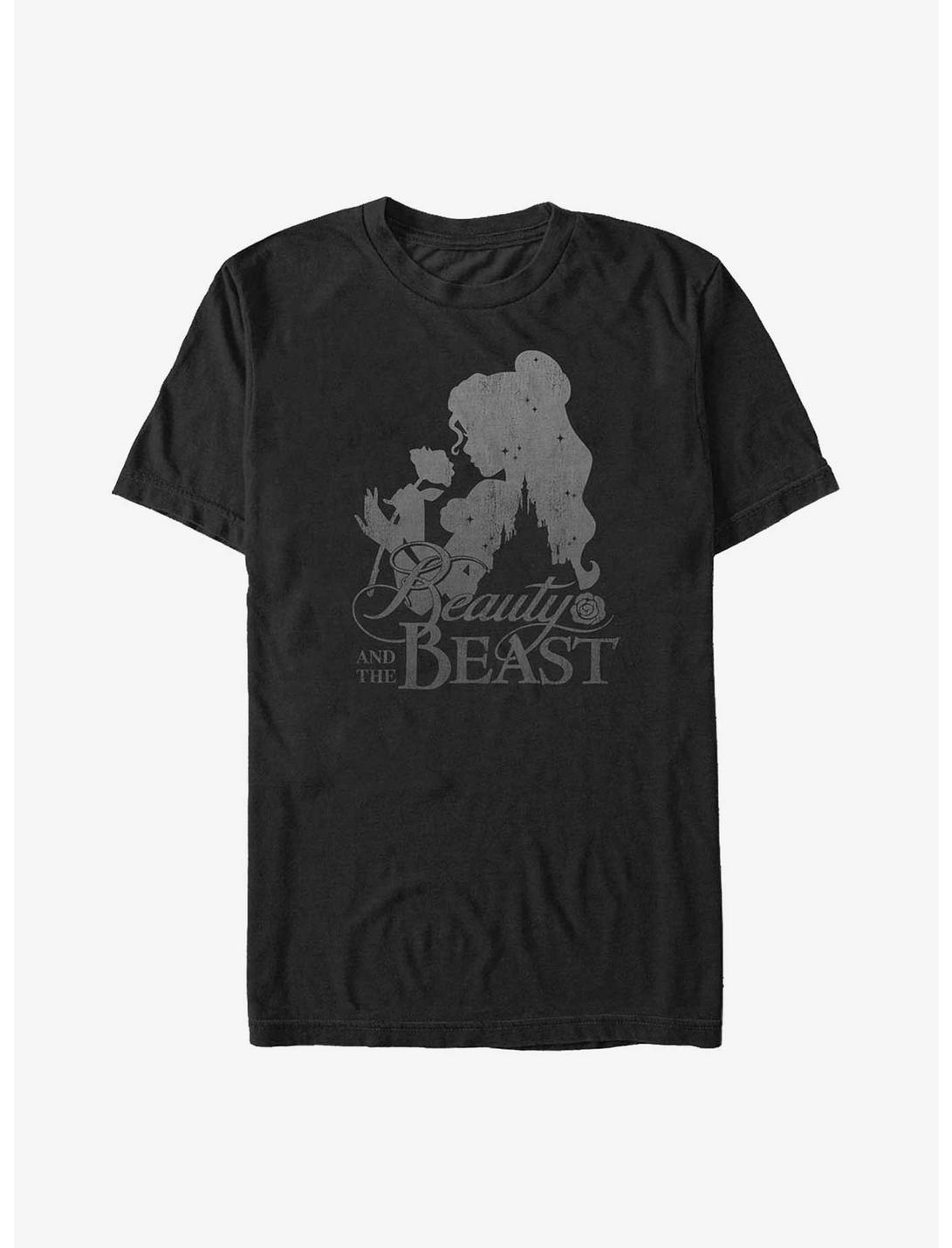 Disney Beauty and the Beast Belle Silhouette Big & Tall T-Shirt, BLACK, hi-res