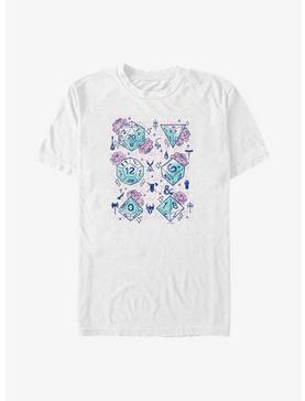 Plus Size Dungeons & Dragons Floral Dice Big & Tall T-Shirt, , hi-res