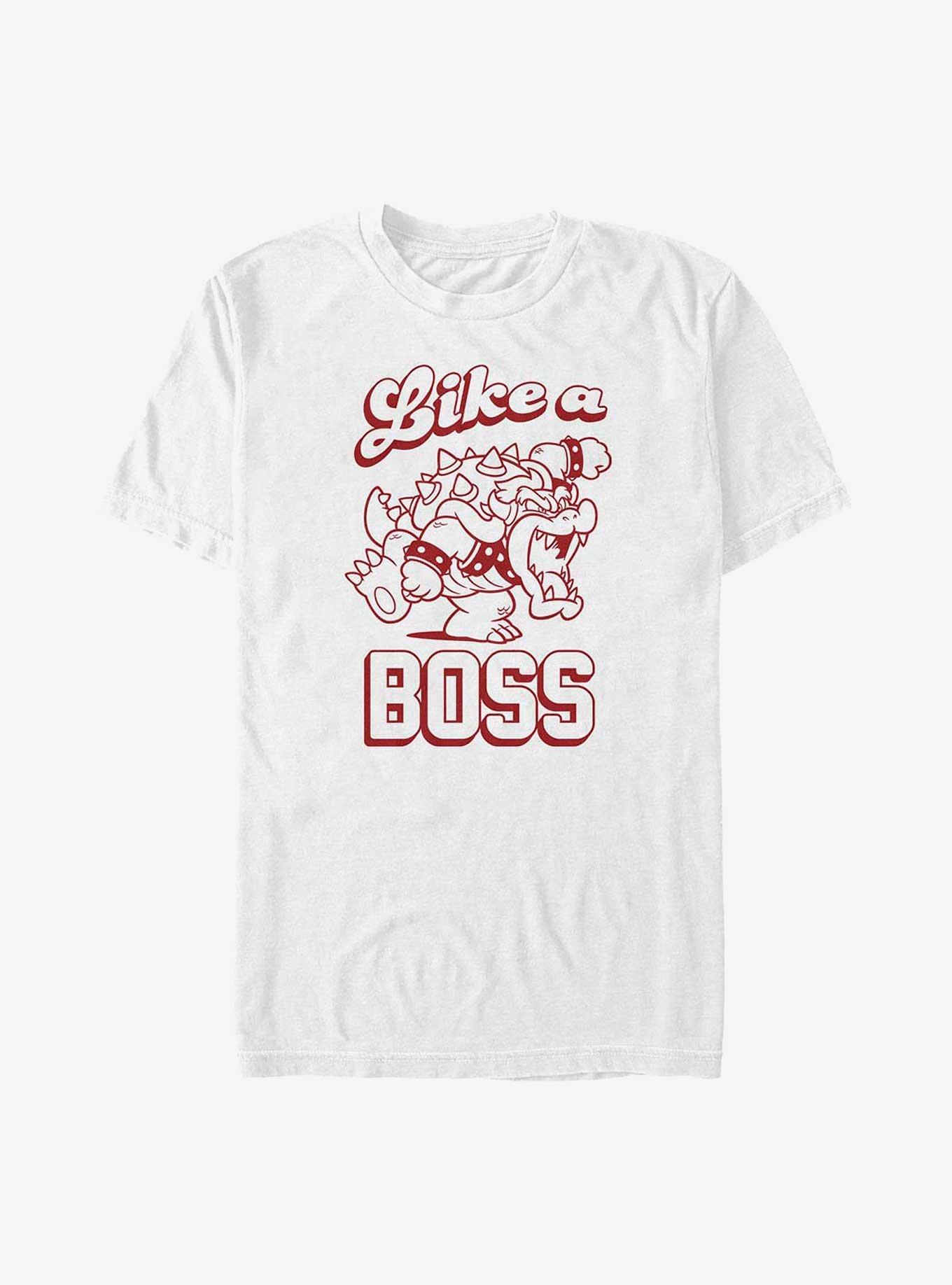 Nintendo Mario Boss Man Bowser Big & Tall T-Shirt, WHITE, hi-res