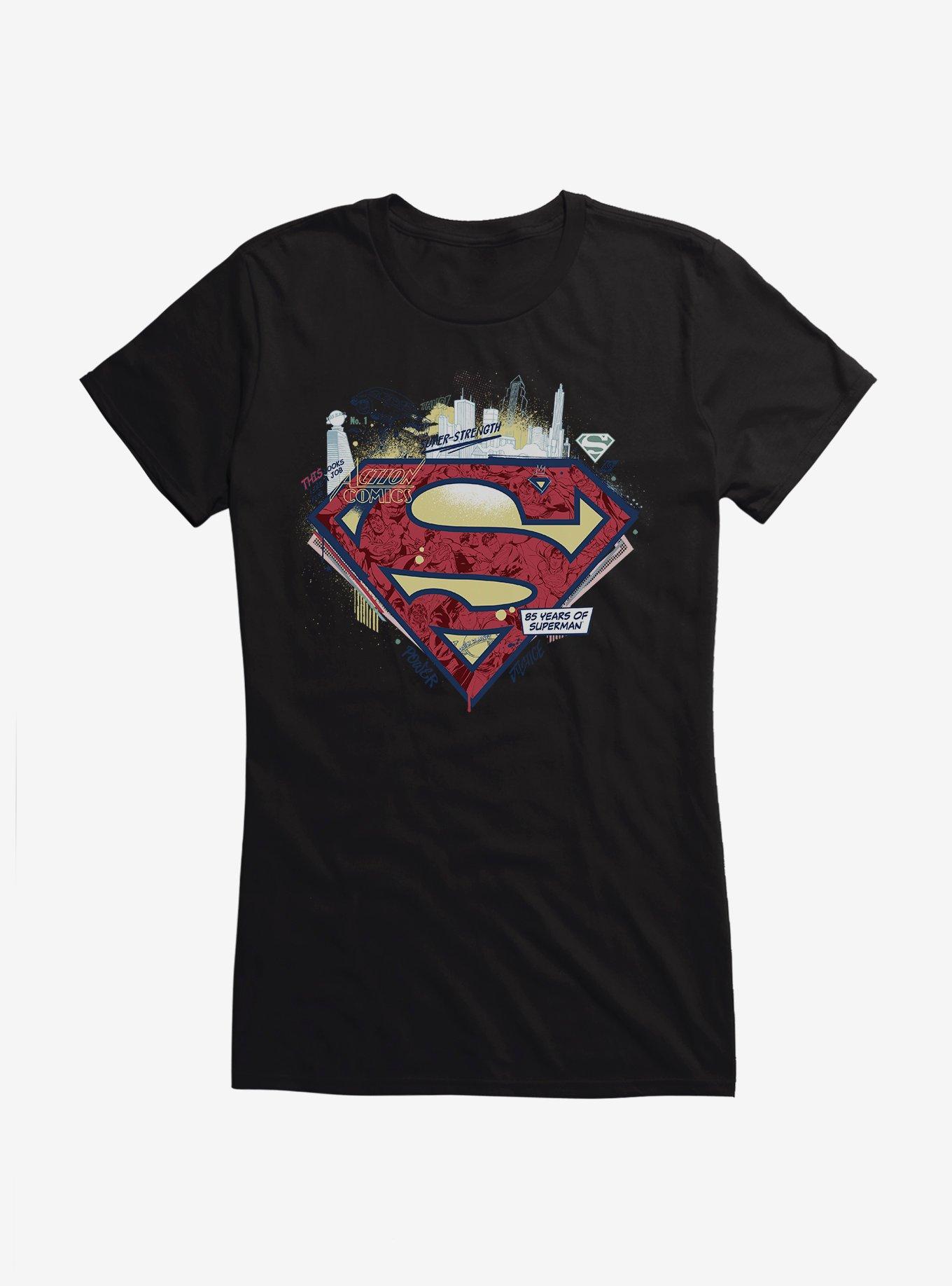 DC Comics Superman 85 Years Symbol Girls T-Shirt