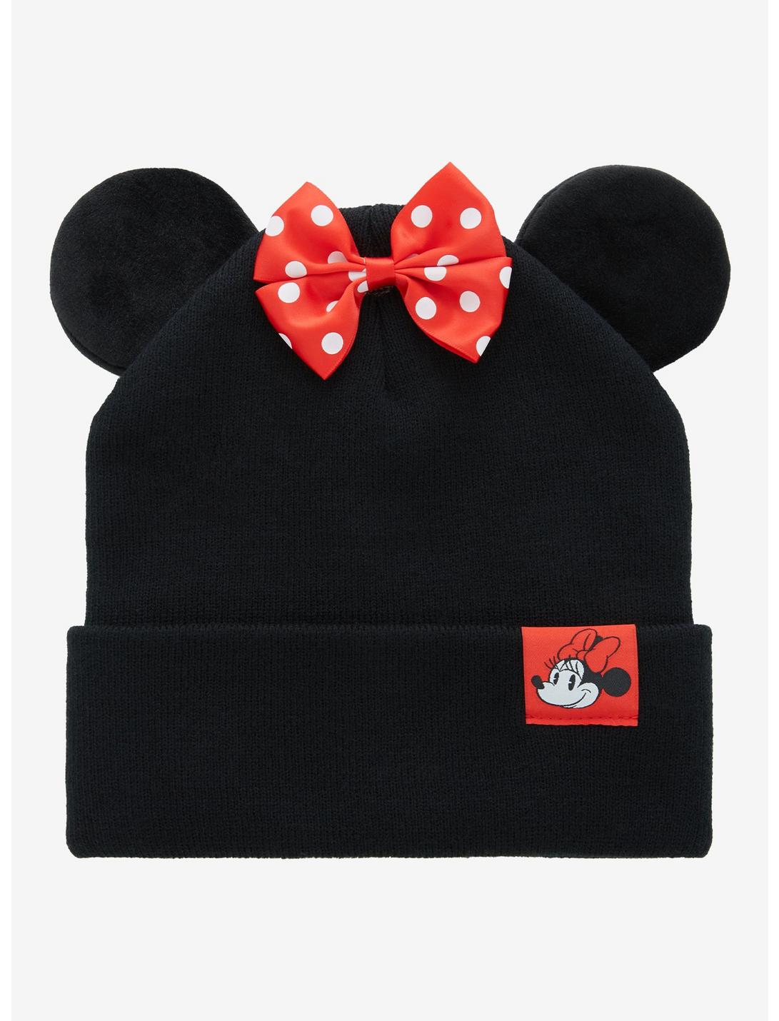 Disney Minnie Mouse Ears Cuff Beanie - BoxLunch Exclusive, , hi-res