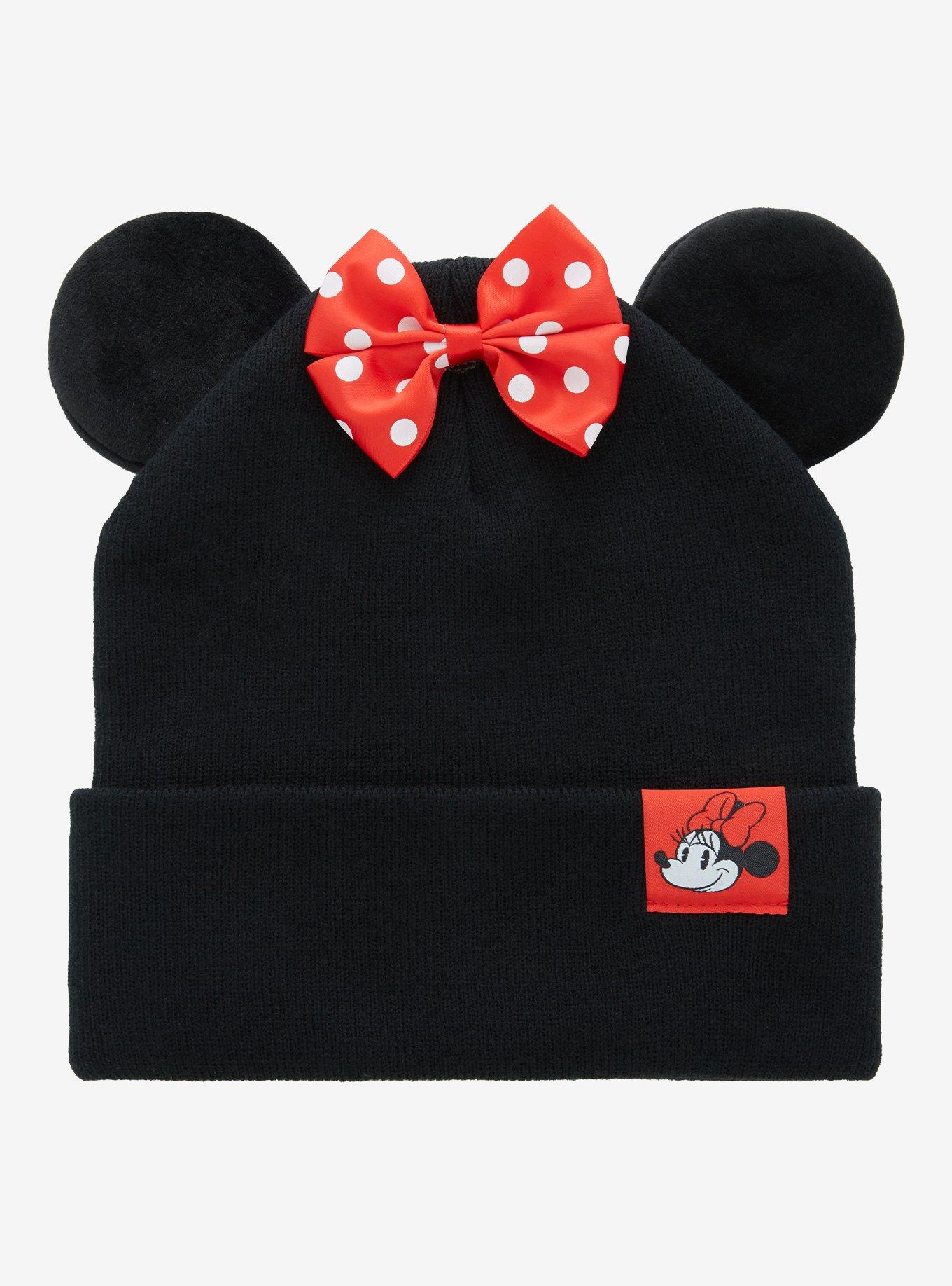 Disney Minnie Mouse Ears Cuff Beanie - BoxLunch Exclusive, , hi-res