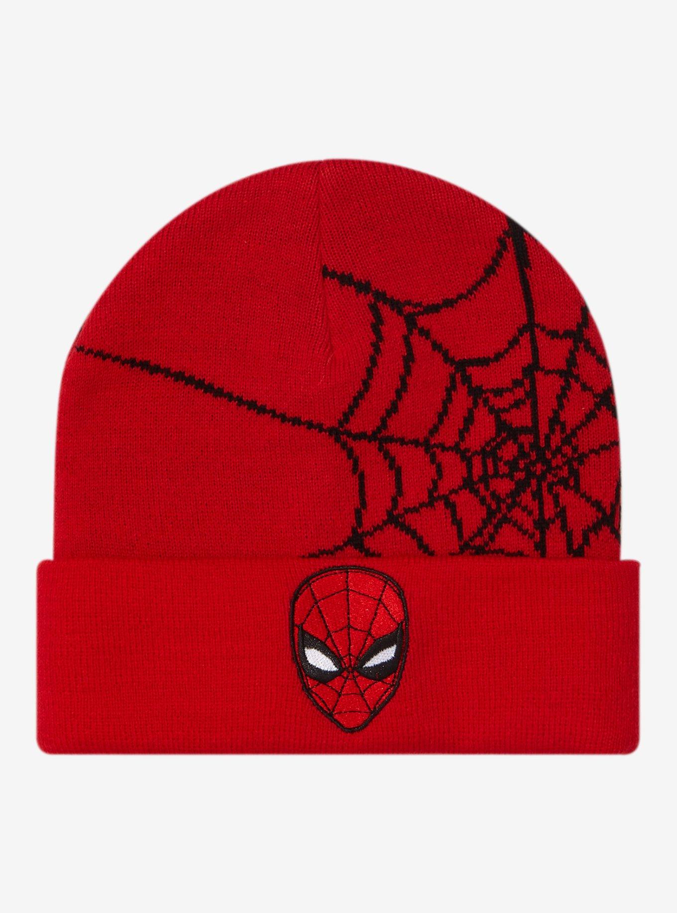 Marvel Spider-Man Web Cuff Beanie - BoxLunch Exclusive, , hi-res