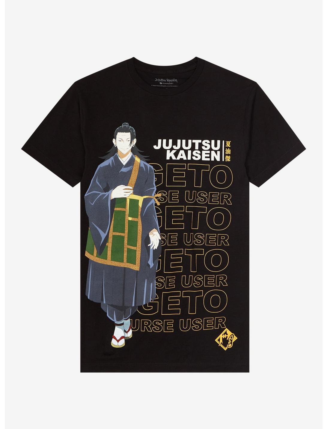 Jujutsu Kaisen Geto Jumbo Print T-Shirt, BLACK, hi-res