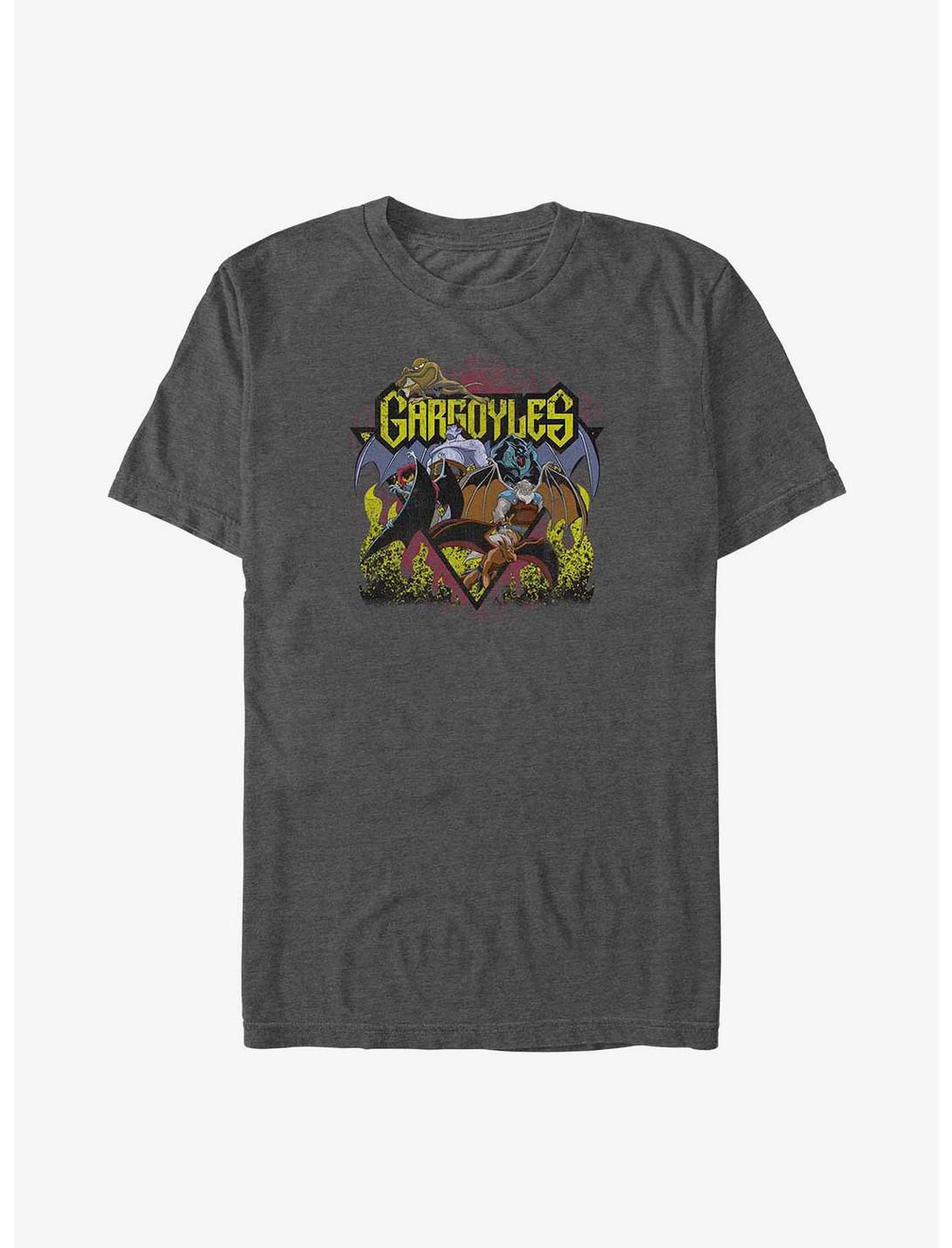 Disney Gargoyles Retro Rock Big & Tall T-Shirt, CHAR HTR, hi-res