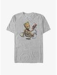 Marvel Guardians of the Galaxy Groot Tape Big & Tall T-Shirt, ATH HTR, hi-res