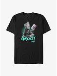 Marvel Guardians of the Galaxy Neon Baby Groot Big & Tall T-Shirt, BLACK, hi-res
