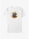 Marvel Guardians of the Galaxy Screaming Rocket Raccoon Stamp Big & Tall T-Shirt, WHITE, hi-res