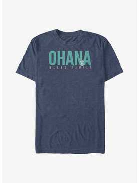 Disney Lilo & Stitch Bold Text Ohana Big & Tall T-Shirt, , hi-res