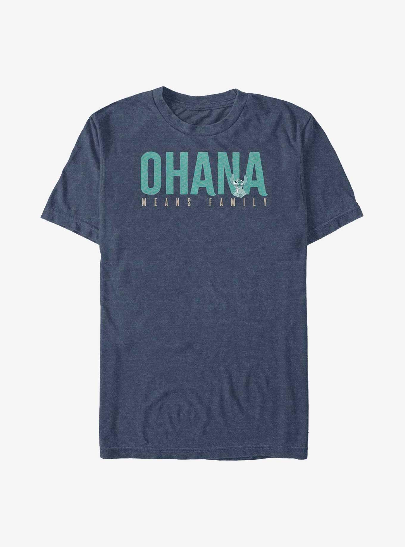 Disney Lilo & Stitch Bold Text Ohana Big & Tall T-Shirt, , hi-res