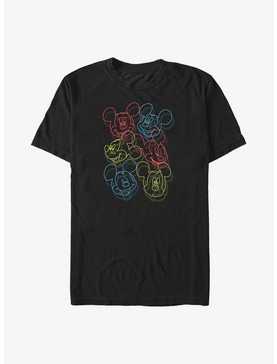 Disney Mickey Mouse Neon Heads Big & Tall T-Shirt, , hi-res