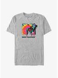 MTV Melting Tie-Dye Logo Big & Tall T-Shirt, ATH HTR, hi-res