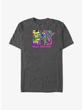 MTV Totally Neon Dude Big & Tall T-Shirt, CHAR HTR, hi-res