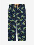 Scooby Doo! Mystery Machine Allover Print Sleep Pants - BoxLunch Exclusive, BLACK, hi-res