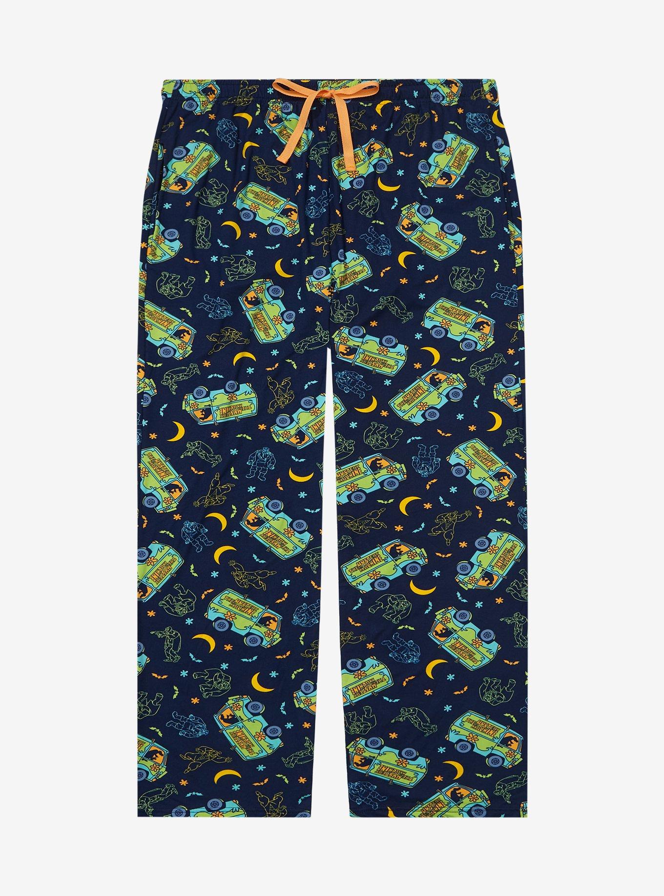 Scooby Doo! Mystery Machine Allover Print Plus Size Sleep Pants - BoxLunch Exclusive, , hi-res